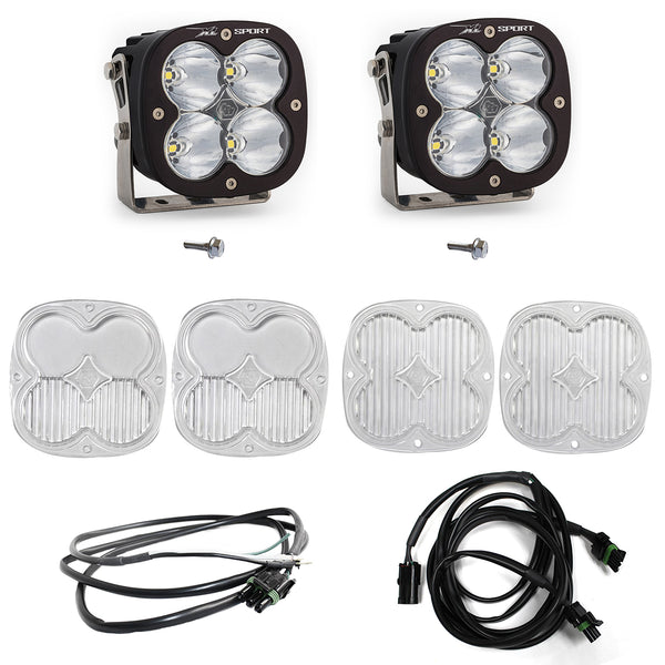 Baja Designs 447753UP 2021+ Ford Bronco XL Sport A-Pillar Light Kit w/ Upfitter Harness