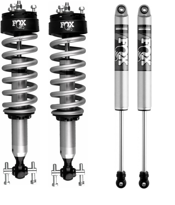 2021-24 Ford F150 Fox Performance 2.0 Coilover IFP Front Plus Rear Shocks 2" Lift 4WD Only