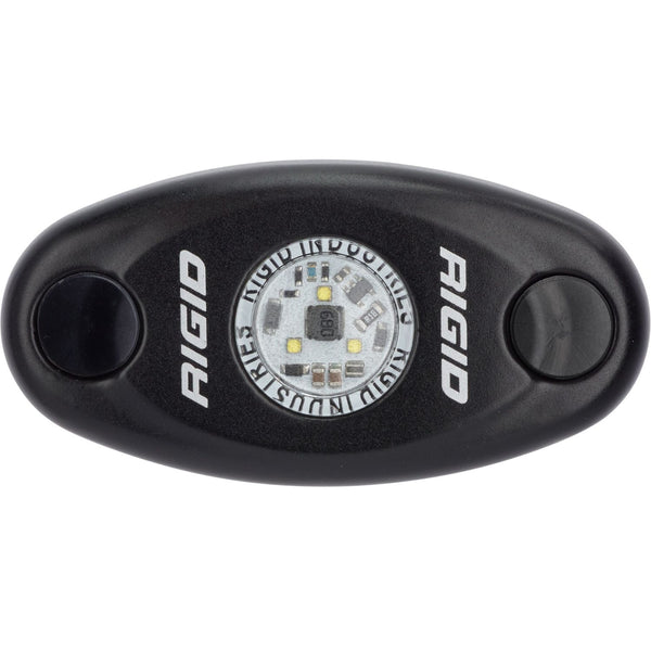 RIGID A-Series LED Light Low Power Cool White Black Housing Single