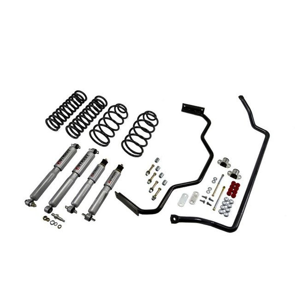 BELLTECH 1716 MUSCLE CAR PERF KIT Complete Kit Inc Front and Rear Springs Street Performance Shocks & Sway bars 1964-1966 Chevrolet Chevelle/El Camino/Malibu/Lemans/GTO (A-Body) 1 in. F/1 in. R drop