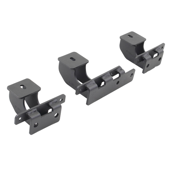 Go Rhino D64506BTK - Dominator Xtreme D1D2 D6 DSS DT Side Steps - Mounting Brackets Only - Textured Black