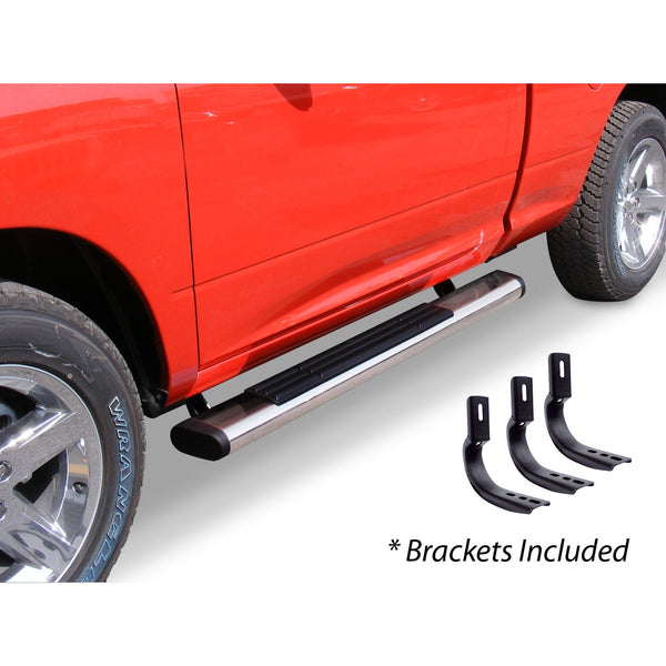 Go Rhino 686404552PS - 6" OE Xtreme SideSteps With Mounting Bracket Kit - Polished Stainless Steel