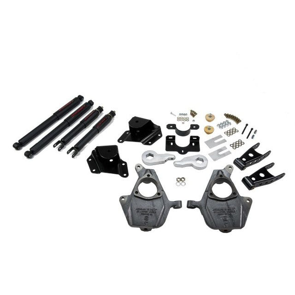 BELLTECH 661ND LOWERING KITS Front And Rear Complete Kit W/ Nitro Drop 2 Shocks 2005-2006 Chevrolet Silverado/Sierra (Ext Cab w/ Factory Front Torsion bar) 3 in. or 4 in. F/4 in. R drop W/ Nitro Drop II Shocks