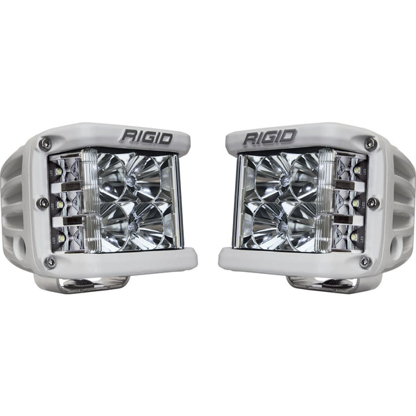 RIGID D-SS PRO Side Shooter Flood Optic Surface Mount White Housing Pair