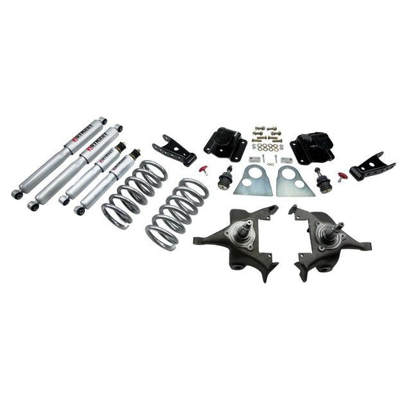 BELLTECH 815SP LOWERING KITS Front And Rear Complete Kit W/ Street Performance Shocks 1994-1999 Dodge Ram 1500 (Std Cab V8 Auto Trans Only) 3 in. F/4 in. R drop W/ Street Performance Shocks