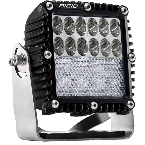 RIGID Q-Series PRO Led Light Driving/Down Diffused Combo Black Housing Single