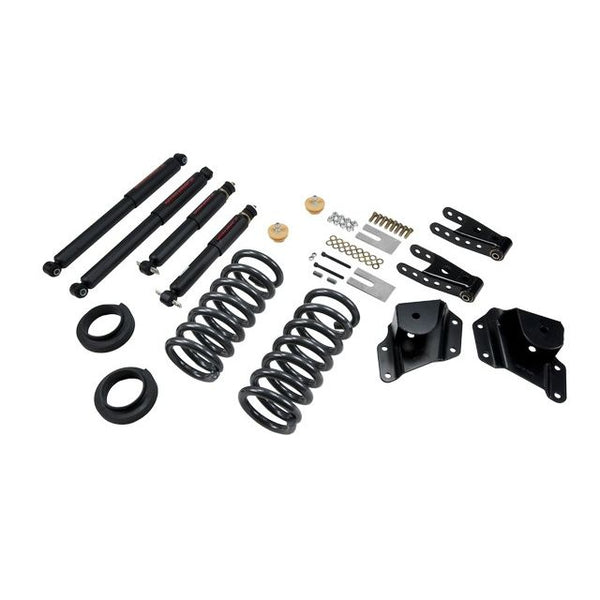 BELLTECH 664ND LOWERING KITS Front And Rear Complete Kit W/ Nitro Drop 2 Shocks 1999-2006 Chevrolet Silverado/Sierra (Std Cab) 2 in. or 3 in. F/4 in. R drop W/ Nitro Drop II Shocks