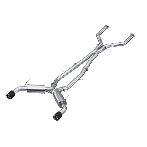 MBRP Exhaust 3" Cat Back Dual Rear T304 with Carbon Fiber Tips