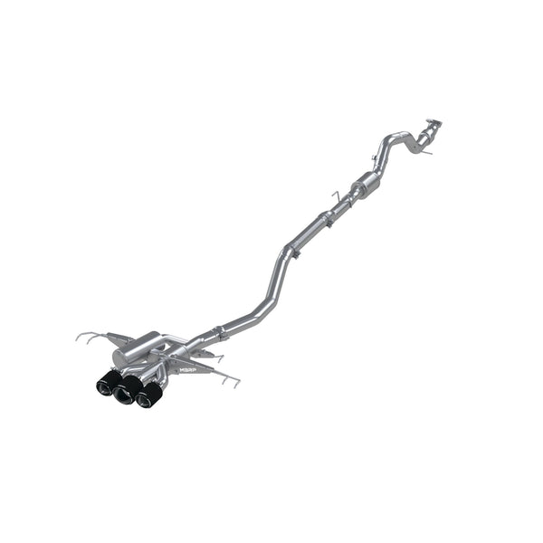 MBRP Exhaust 3" Cat Back Triple Rear Exit T304 CF Tips