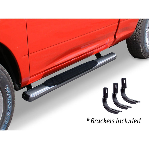 Go Rhino 684441552PS - 4" OE Xtreme SideSteps With Mounting Bracket Kit - Polished Stainless Steel