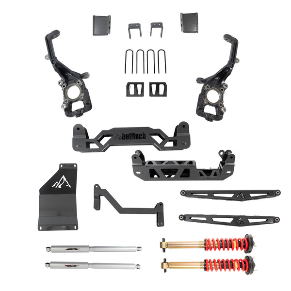 BELLTECH 152510TPC LIFT KIT 5-7in. Lift Kit Inc. Front and Rear Trail Performance Coilovers/Shocks 2021+ Ford F-150 (All Cabs) 4WD 5-7in. Lift w/ Front Coilovers