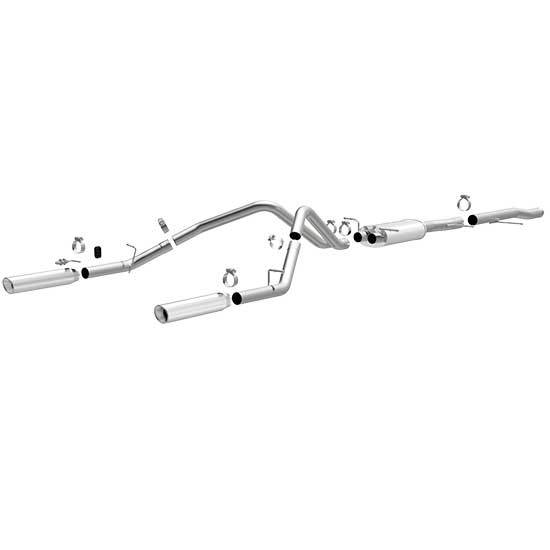 Magnaflow 2014-18 GM P/U 1500 CC&EC Cat Back Exhaust Kit 4" Tips