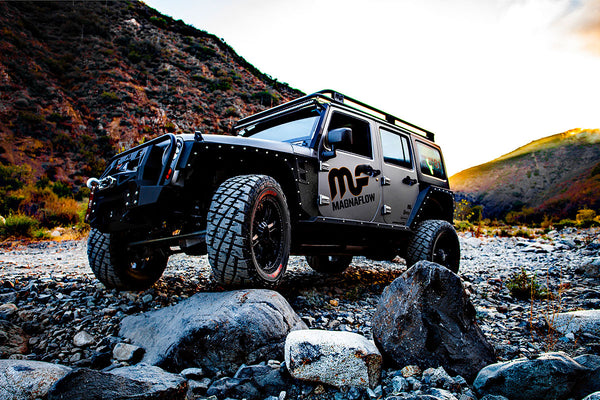 Magnaflow Performance 2007-18 Jeep Wrangler JK JKU 3.6L Axle Back Exhaust Black