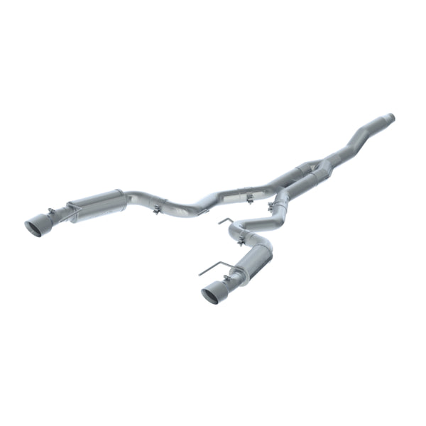 MBRP Exhaust 3in. Cat Back; Dual Split Rear; Street Version; 4.5in. Tips; T409