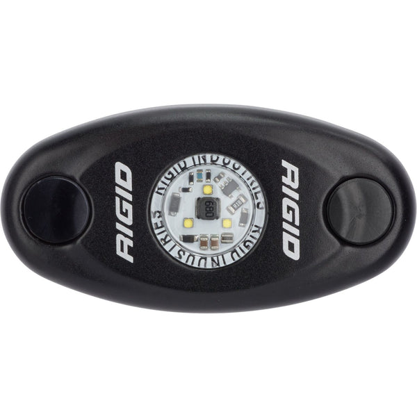 RIGID A-Series LED Light High Power Red Black Housing Single