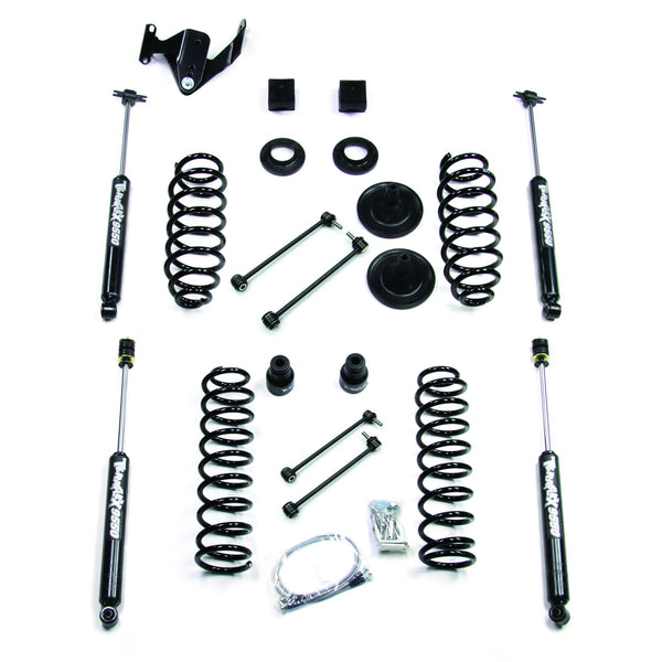 Terflex 07-18 Jeep Wrangler JK 2dr: 3" Coil Spring Base Lift Kit & 9550 VSS Twin-Tube
