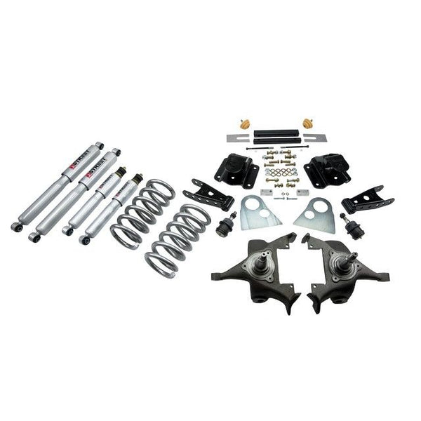 BELLTECH 820SP LOWERING KITS Front And Rear Complete Kit W/ Street Performance Shocks 1994-1999 Dodge Ram 1500 (Ext Cab V8 Auto Trans Only) 3 in. F/4 in. R drop W/ Street Performance Shocks