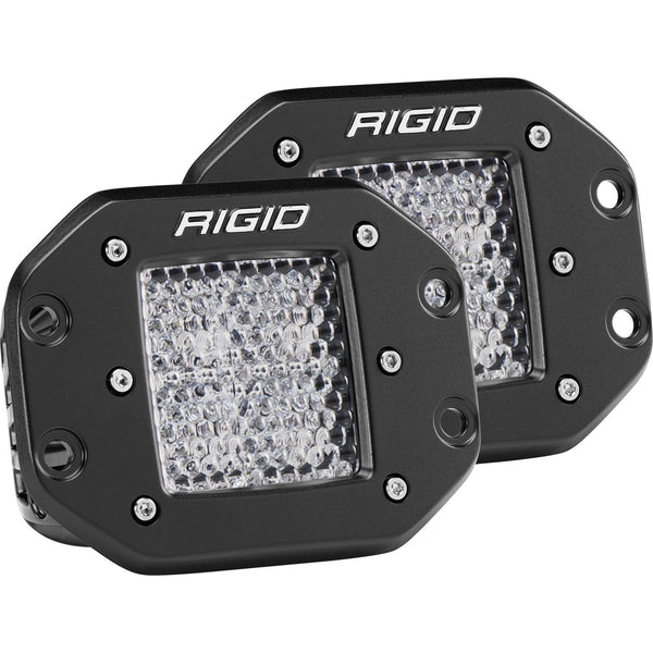 RIGID D-Series PRO LED Light Diffused Lens Flush Mount Pair