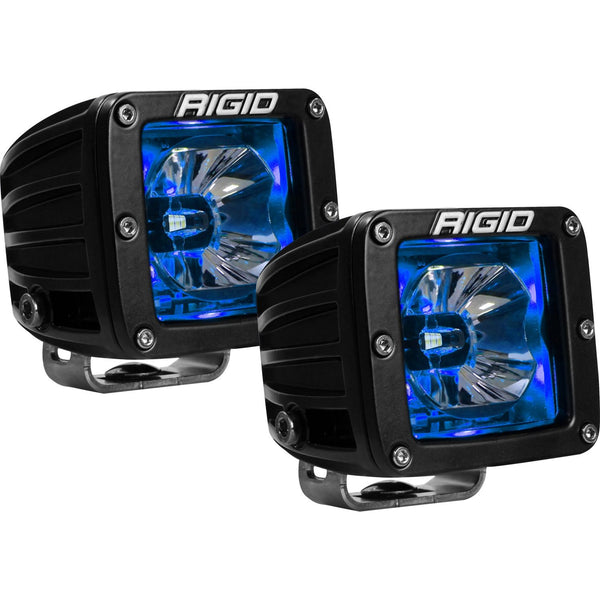 RIGID Radiance Pod With Blue Backlight Surface Mount Black Housing Pair