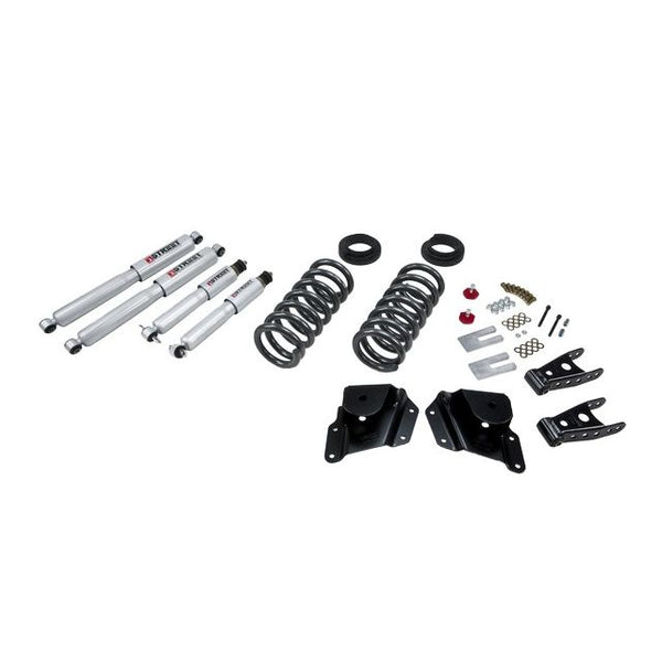 BELLTECH 663SP LOWERING KITS Front And Rear Complete Kit W/ Street Performance Shocks 1999-2006 Chevrolet Silverado/Sierra (Std Cab) 2 in. or 3 in. F/3 in. R drop W/ Street Performance Shocks