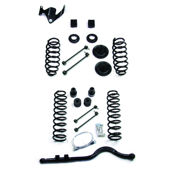 Terflex 07-18 Jeep Wrangler JK 4dr: 3" Coil Spring Lift Kit W/ Track Bar - No Shocks