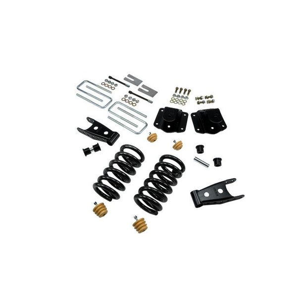 BELLTECH 824 LOWERING KITS Front And Rear Complete Kit W/O Shocks 1994-2002 Dodge Ram 3500 (V10 & Diesel) 3 in. F/4 in. R drop W/O Shocks