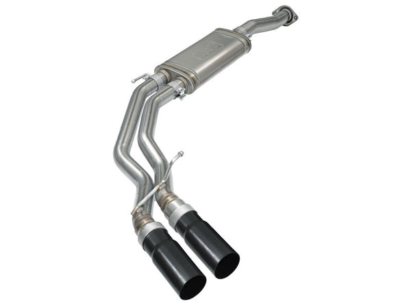 aFe Rebel Exhausts 3in SS Cat-Back 15-16 Ford F-150 EcoBoost V6 2.7/3.5L V8 5.0L w/ Black Tips