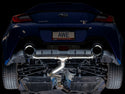 AWE Tuning Subaru BRZ/ Toyota GR86/ Toyota 86 Track Edition Cat-Back Exhaust- Chrome Silver Tips