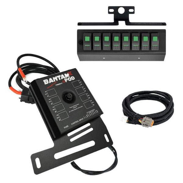 sPOD 07-08 Jeep Wrangler JK BantamX w/Green LED Switch Panel