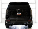 AWE Tuning 2021+ GMC Tahoe/Yukon 5.3L 0FG Split Rear Exit Catback Exhaust - Quad Chrome Silver Tips