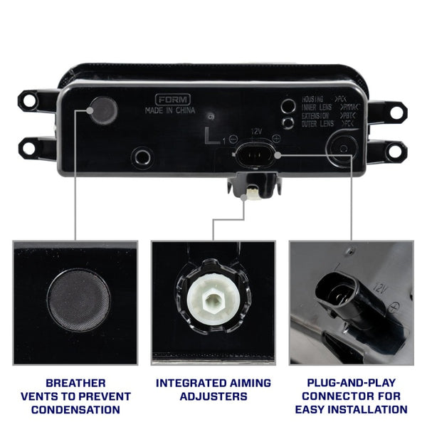 Form Lighting Type T3 Tacoma/Tundra/4Runner/Sequoia LED Fog Lights White (Pair)