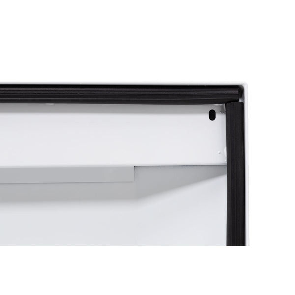 WEATHER GUARD MODEL 120-3-03 SADDLE BOX, STEEL, FULL LOW PROFILE, WHITE, 10.6 CU FT