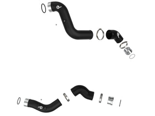 aFe 23-25 GM Colorado/Canyon L4-2.7L BladeRunner Aluminum Hot and Cold Charge Pipe Kit - Black