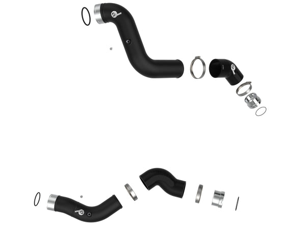 aFe 23-25 GM Colorado/Canyon L4-2.7L BladeRunner Aluminum Hot and Cold Charge Pipe Kit - Black