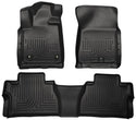 Husky Liners 2014 Toyota Tundra Double Cab Pickup WeatherBeater Black Front & 2nd Seat Floor Liners
