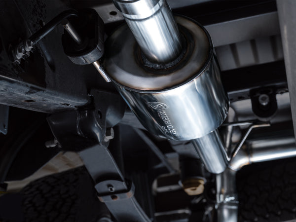 AWE Tuning 2021+ Ford F150 Tremor w/ Bumper Cutouts 0FG Non-Resonated Cat-Back w/ Chrome Silver Tips