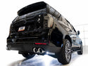 AWE Tuning 2021+ GMC Tahoe/Yukon 5.3L 0FG Split Rear Exit Catback Exhaust - Quad Chrome Silver Tips