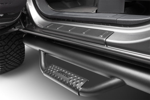 Husky Liners 09-14 Ford F-150 CC Trail Armor Rocker Panel & Sill Plate Cover (4pc) - Tex. Blk