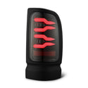 AlphaRex 94-01 Dodge Ram 1500/2500/3500 LUXX-Series LED Tail Lights - Alpha-Black
