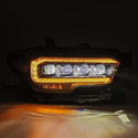AlphaRex 16-20 Toyota Tacoma NOVA LED Projector Headlight Plank Style Alpha Black w/Activation Light