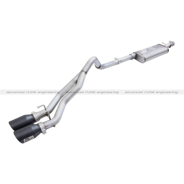 aFe Rebel Exhausts 3in SS Cat-Back 15-16 Ford F-150 EcoBoost V6 2.7/3.5L V8 5.0L w/ Black Tips
