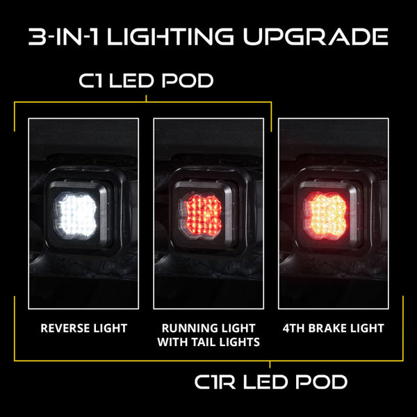 Diode Dynamics 2022+ Ford Maverick C1 Sport Hitch Mount LED Pod Reverse Kit