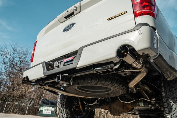 Corsa 2022-2025 Ford F-150 SuperCrew/5.5ft Bed 5.0L V8 Xtreme Cat-Back Dual Rear Exit-Black PVD