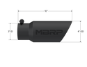 MBRP Universal Tip 4in OD 3in Inlet 10in Length Dual Wall Angled End Black