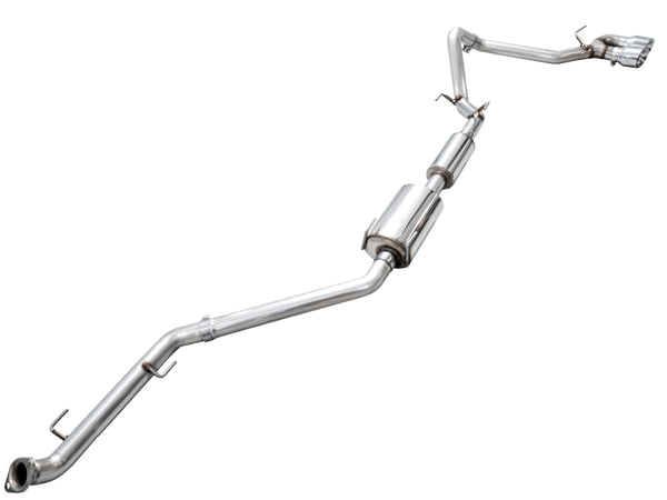 AWE Tuning Exhaust for 4th Gen Toyota Tacoma Dual Chrome Silver Tips