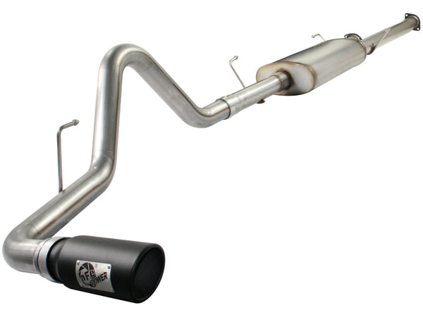 aFe MACH Force XP Exhausts Cat-Back SS-409 EXH CB Toyota Tundra 10-11 V8-5.7L 145.7 WB (blk tip)