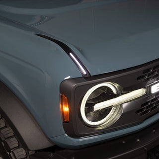 Putco 22-24 Ford Bronco Luminix DRL LED Light Hood Limb Riser (Factory Hood Side Hinge Replacements)