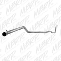 MBRP 88-93 Dodge 2500/3500 Cummins 4WD Turbo Back Single Side Exit No Muffler PLM Series Exhaust