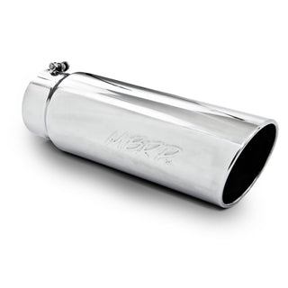 MBRP Universal Tip 6in OD Angled Rolled End 5in Inlet 18in Length T304 Exhaust