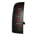 AlphaRex 14-18 Chevy Silverado 1500 Luxx-Series LED Tail Lights Black/Red w/Activ Light/Seq Signal